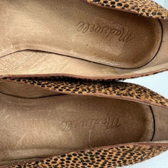 Madewell Flat Shoe Womens Lizbeth in Dotted Calf Hair Flat Size 8 Ballet Loafer - Picture 6 of 10